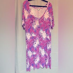 2 Pioneer Woman dresses with purple floral and black